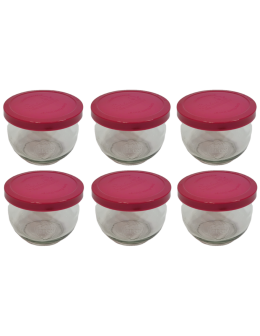 Słoiki Weck 580ml 0,5L przetwory TULIP żaroodporne silikonowe wieka 6szt - product 2