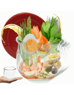 Słoiki Weck 580ml 0,5L przetwory TULIP żaroodporne silikonowe wieka 12szt