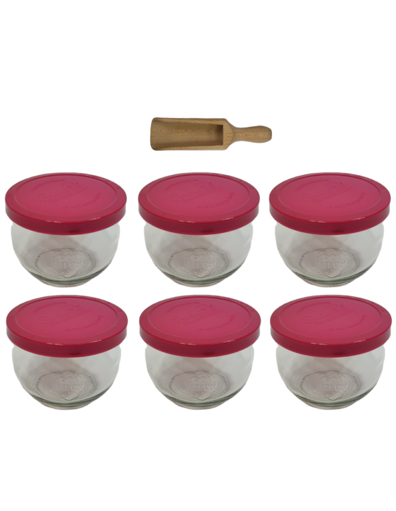 Słoiki weck - Słoiki Weck 580ml 0,5L słoik TULIP żaroodporne silikonowe wieko 6szt miarka - product b2b.wamar.biz 2