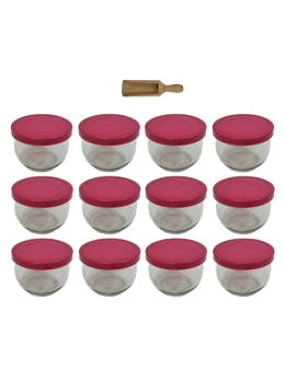 Słoiki Weck 580ml 0,5L przetwory TULIP słoik silikonowe wieko 12szt miarka - product 2