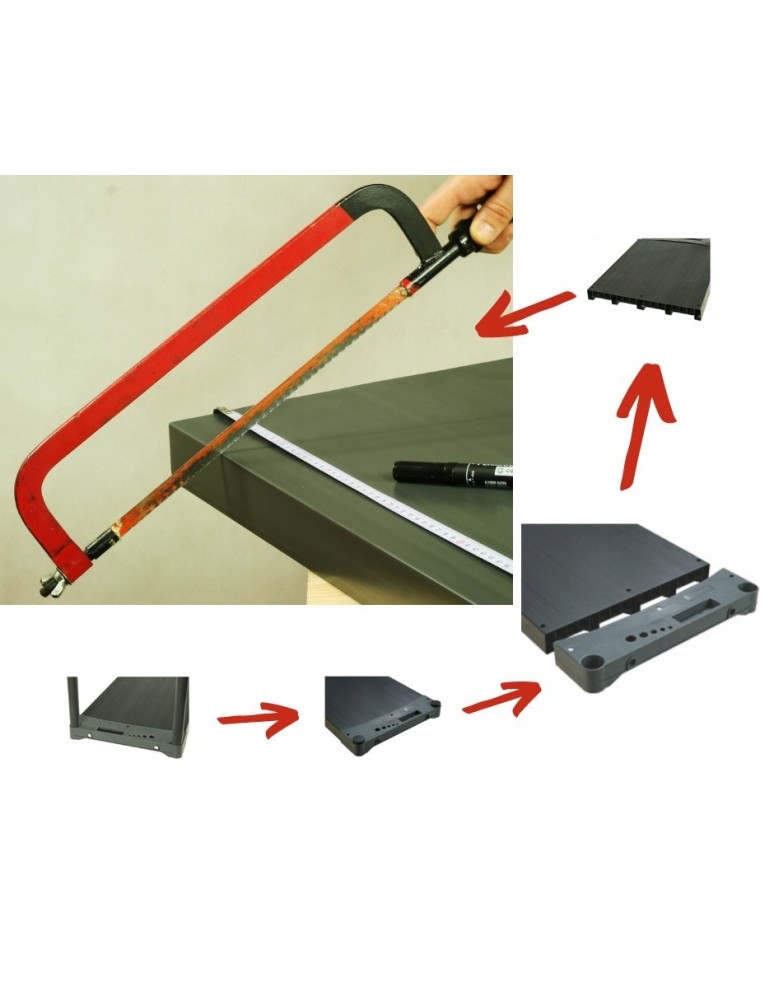 Regały z plastiku- tworzywa - Półka do regału plastikowego Jupiter/ JUP_P_070_SZAR - product b2b.wamar.biz 11