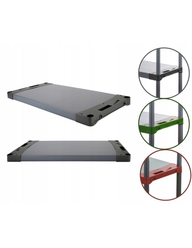 Regały z plastiku- tworzywa - Półka do regału plastikowego Jupiter/ JUP_P_060_SZAR - product b2b.wamar.biz 1