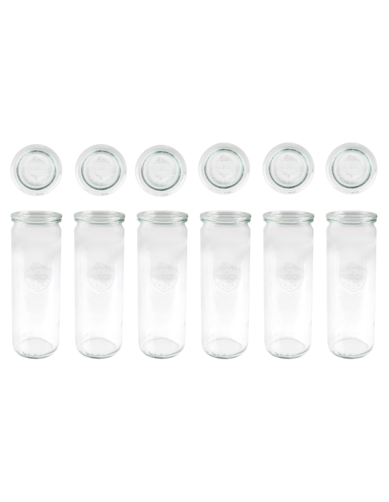 Słoiki weck - Słoiki Weck 600ml słoiki szklane pojemniki CYLINDER wieka szklane 6szt - product b2b.wamar.biz 2