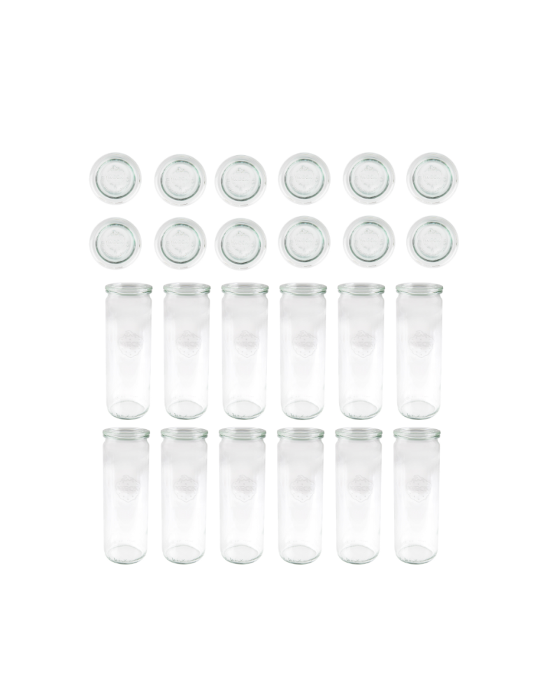 Słoiki weck - Słoiki Weck 600ml słoiki szklane pojemniki CYLINDER wieka szkło 12szt - product b2b.wamar.biz 2