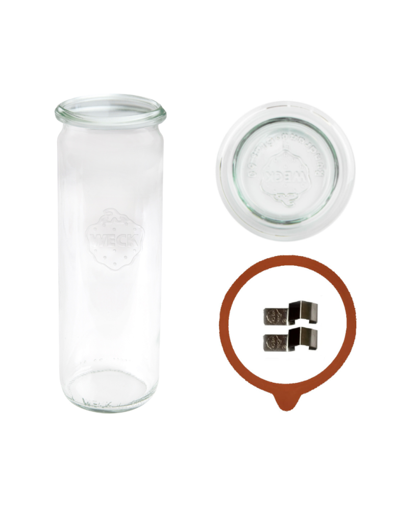 Słoiki weck - Słoik Weck 600ml na makaron CYLINDER żaroodporny zapinki wieko gumka 1szt - product b2b.wamar.biz 2