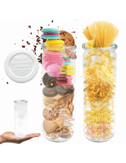 Słoik Weck 600ml na soki CYLINDER żaroodporny plastikowe wieko 1szt TRWAŁE