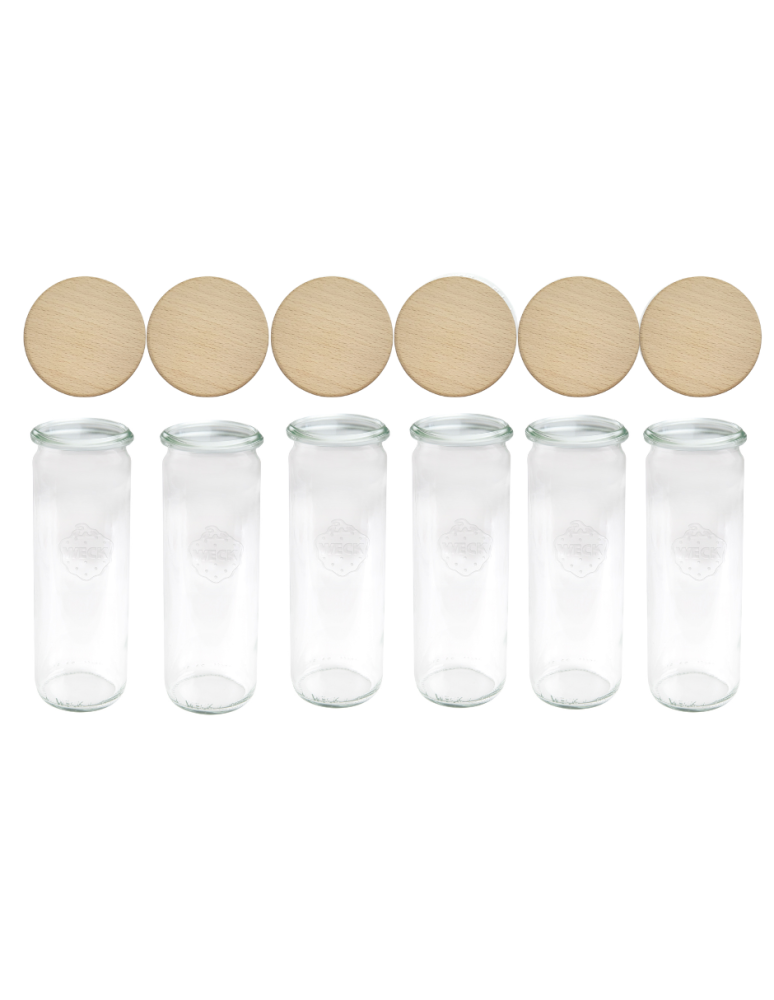 Słoiki weck - Słoiki Weck 600ml przetwory CYLINDER żaroodporne drewniane wieka 6szt SOLIDNE - product b2b.wamar.biz 2