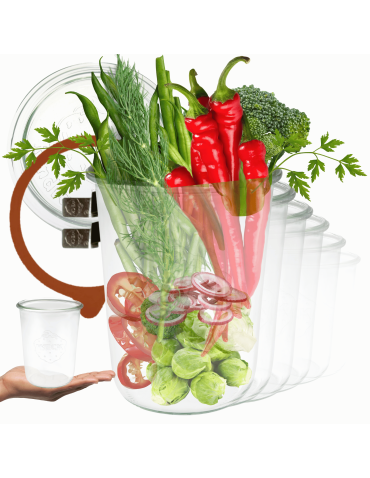 Słoiki Weck 850ml na ogórki MOLD zestaw 12szt KOMPLETNE przetwory