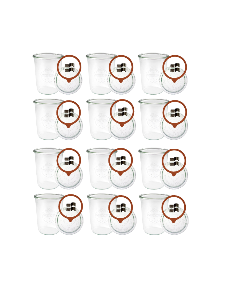 Słoiki weck - Słoiki Weck 850ml na ogórki MOLD zestaw 12szt KOMPLETNE przetwory - product b2b.wamar.biz 2