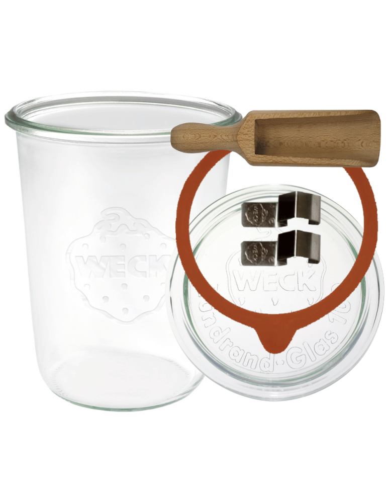 Słoiki weck - Słoik Weck 850ml do kiszenia MOLD żaroodporny miarka zapinki wieko gumka 1szt - product b2b.wamar.biz 2