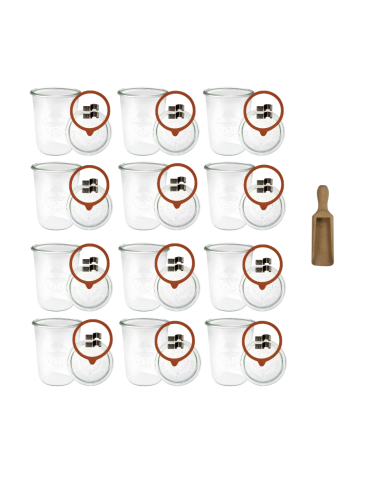 Słoiki weck - Słoik Weck 850ml do kiszenia MOLD żaroodporny miarka zapinki wieko gumka 1szt - product 10