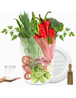 Słoik Weck 850ml MOLD plastikowe wieko MIARKA 1szt suche produkty