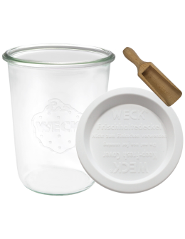 Słoik Weck 850ml MOLD plastikowe wieko MIARKA 1szt suche produkty - product 2