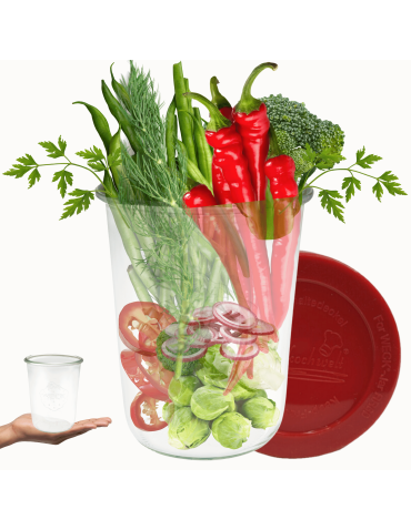 Słoik Weck 850ml na wypieki MOLD żaroodporny silikon wieko 1szt do zupy