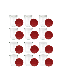 Słoiki Weck 850ml MOLD silikonowe wieka 12szt DO PŁYNÓW zupa sok - product 2