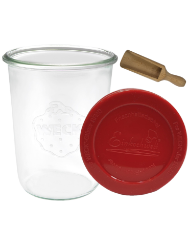 Słoik Weck 850ml do płynów MOLD silikonowe wieko 1szt miarka NIE CIEKNIE - product 2