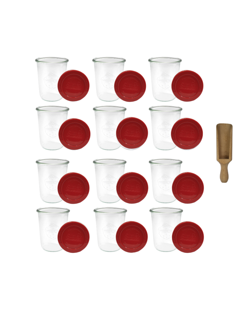 Słoiki weck - Słoiki Weck 850ml MOLD SZCZELNE silikonowe wieko 12szt miarka PŁYNY - product b2b.wamar.biz 2