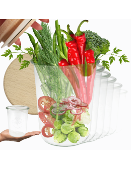 Słoiki Weck 850ml  MOLD szczelne drewniane wieka 12szt na suche produkty