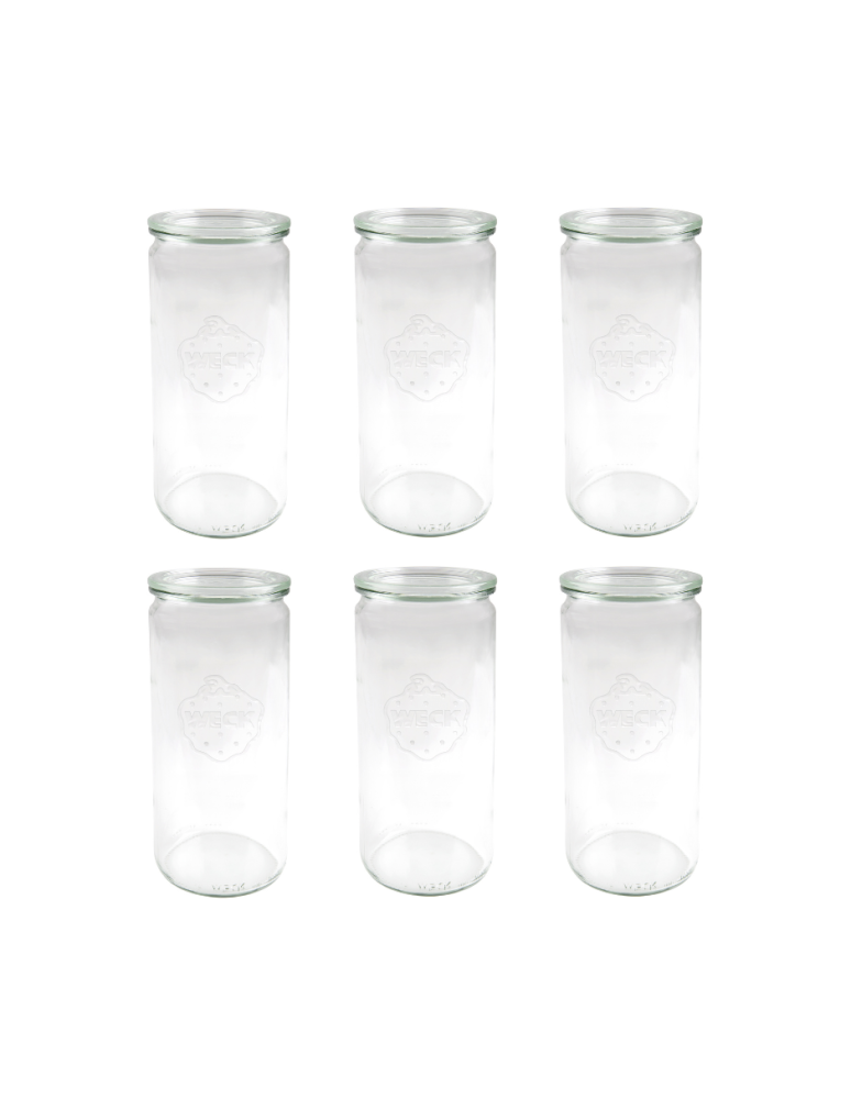 Słoiki weck - Słoiki Weck 1l słoiki szklane pojemniki CYLINDER wieka szklane 6szt 1040 - produkt b2b.wamar.biz 2