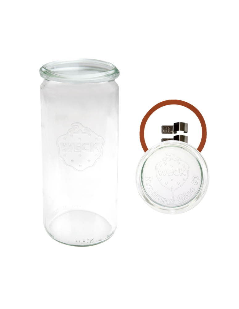 Słoiki weck - Słoik Weck 1l 1040ml CYLINDER żaroodporny zapinki wieko gumka 1szt - product b2b.wamar.biz 2