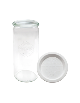 Słoik Weck 1l CYLINDER plastikowe wieko 1szt do kaszy ryżu kawy 1040ml  - product 2