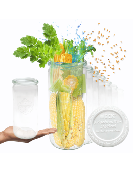 Słoiki Weck 1l CYLINDER do sypkich produktów plastik wieka 6szt 1040