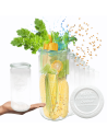 Słoiki Weck 1l CYLINDER do sypkich produktów plastik wieka 6szt 1040
