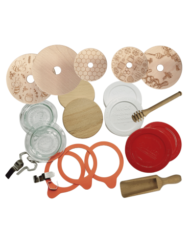 Słoiki weck - Słoiki Weck 1l CYLINDER do sypkich produktów plastik wieka 6szt 1040 - product 6