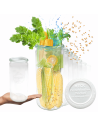 Słoiki Weck 1l CYLINDER do kawy 1040ml słoik weki plastikowe wieka 12szt