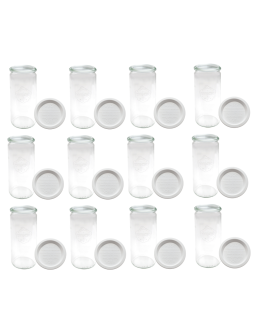Słoiki Weck 1l CYLINDER do kawy 1040ml słoik weki plastikowe wieka 12szt - product 2