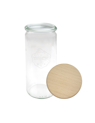 Słoik Weck 1l na cukierki CYLINDER 1040ml weki drewniane wieko 1szt - product 2