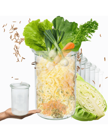 Słoiki Weck 1l słoiki szklane pojemniki MOLD na przetwory 6szt 1050