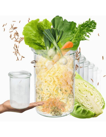 Słoiki Weck 1l słoiki szklane pojemniki MOLD na przetwory 12st 1050