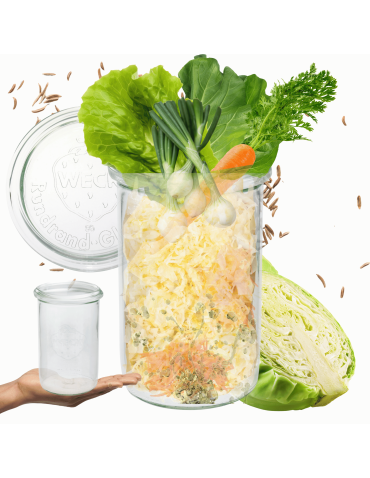 Słoik Weck 1l słoik szklany pojemnik MOLD wieko szklane 1szt 1050