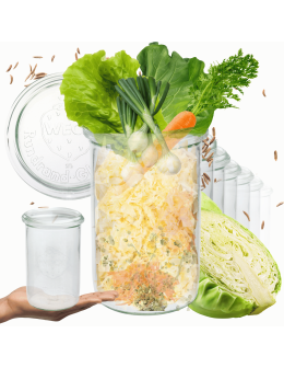 Słoiki Weck 1l słoiki szklane pojemniki MOLD wieka szkło 12szt 1050