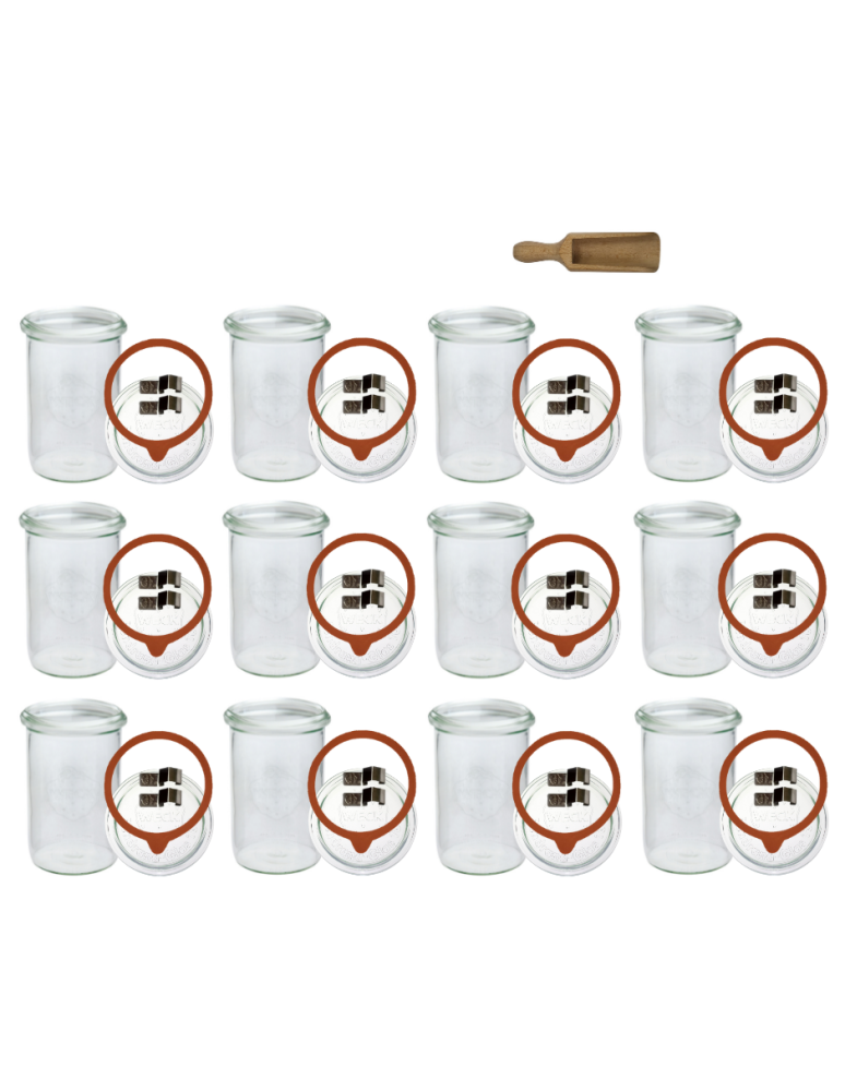 Słoiki weck - Słoiki Weck 1050 1l na sok MOLD żaroodporne miara spinki wieko gumka 12szt - product b2b.wamar.biz 2
