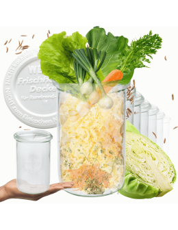 Słoiki Weck 1l MOLD do sypkich produktów plastik wieka 6szt 1050