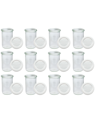 Słoiki Weck 1050ml 1l MOLD do kawy herbaty  weki plastikowe wieka 12szt - product 2