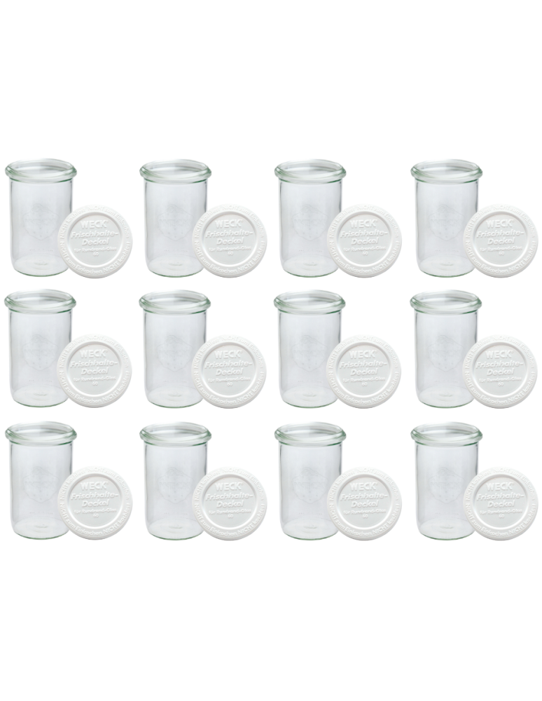 Słoiki weck - Słoiki Weck 1050ml 1l MOLD do kawy herbaty  weki plastikowe wieka 12szt - product b2b.wamar.biz 2