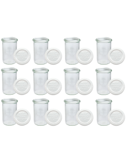 Słoiki Weck 1050ml 1l MOLD do kawy herbaty  weki plastikowe wieka 12szt - product 2