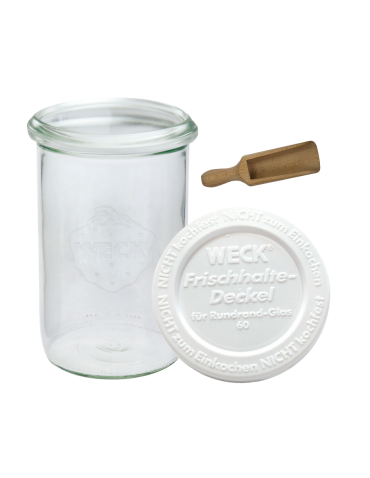 Słoik Weck 1050ml wek 1l MOLD produkty sypkie plastikowe wieko MIARKA 1szt - product 2