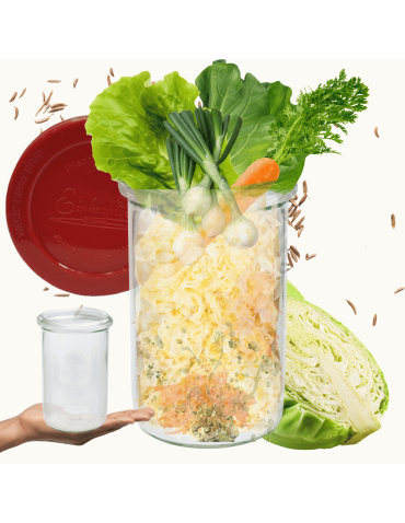 Słoik Weck 1l na soki MOLD szczelne silikonowe wieko 1szt 1050