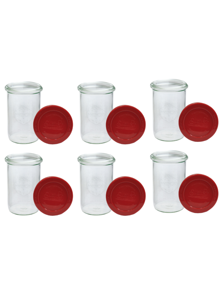 Słoiki weck - Słoiki Weck 1050ml 1l na płyny MOLD słoiki szczelne silikonowe wieka 6szt - product b2b.wamar.biz 2