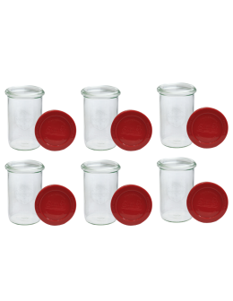 Słoiki Weck 1050ml 1l na płyny MOLD słoiki szczelne silikonowe wieka 6szt - product 2