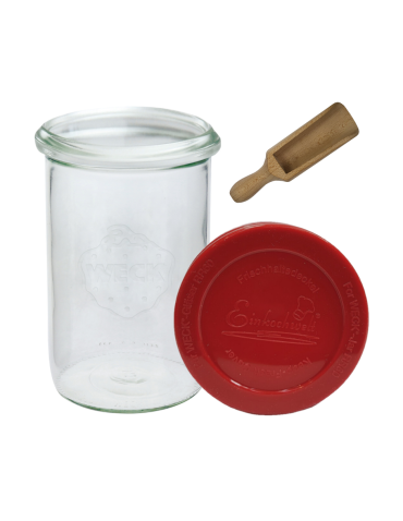 Słoik Weck 1050ml 1l na płynne produkty MOLD silikonowe wieko 1szt miarka - product 2