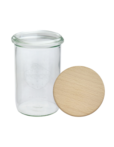 Słoik Weck 1050ml 1l na cukierki MOLD sypkie produkty drewniane wieko 1szt - product 2