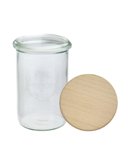 Słoik Weck 1050ml 1l na cukierki MOLD sypkie produkty drewniane wieko 1szt - product 2