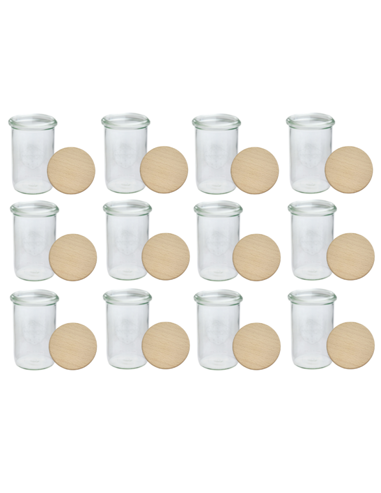 Słoiki weck - Słoiki Weck 1l przetwory MOLD drewniane wieka z gumką 12szt 1050 - product b2b.wamar.biz 2
