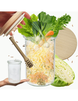 Słoik Weck 1050ml 1l weki MOLD drewniane wieko z uszczelką 1szt nabierak