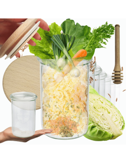 Słoiki Weck 1l 1050ml MOLD szczelne drewniane wieka 12szt nabierak